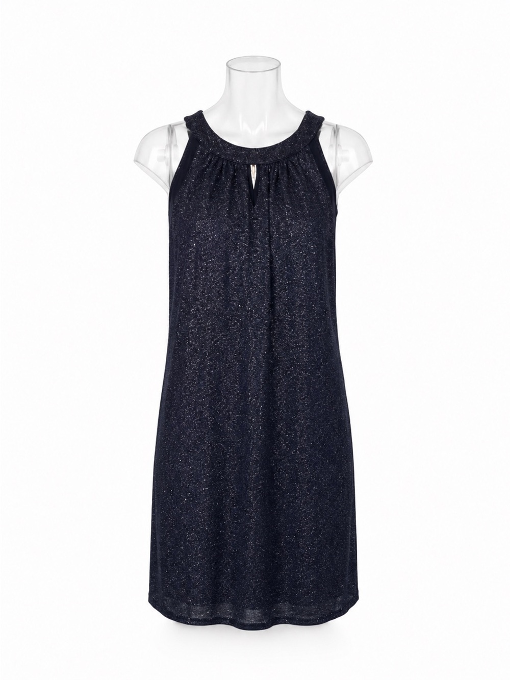 Enfocus Studio Glitter Navy Halter Dress